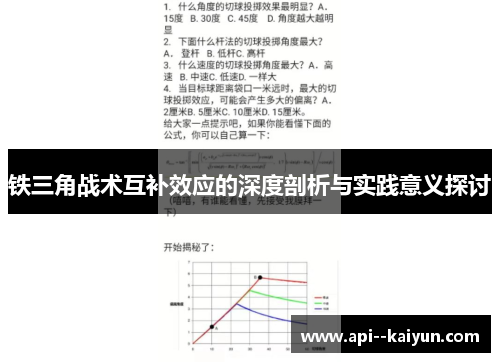 铁三角战术互补效应的深度剖析与实践意义探讨