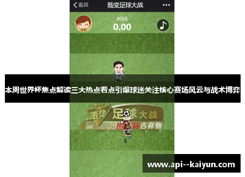 本周世界杯焦点解读三大热点看点引爆球迷关注核心赛场风云与战术博弈 本周世界杯焦点解读三大热点看点引爆球迷关注核心赛场风云与战术博弈